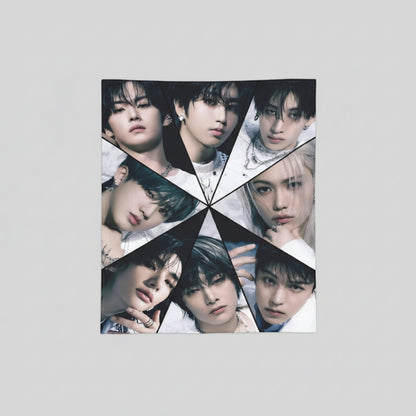 Stray Kids OT8 K-pop fleece blanket design fan merch