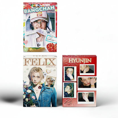 Set photocards Stray Kids Bang Chan Hyunjin Felix cartes LOMO Kpop collection fan
