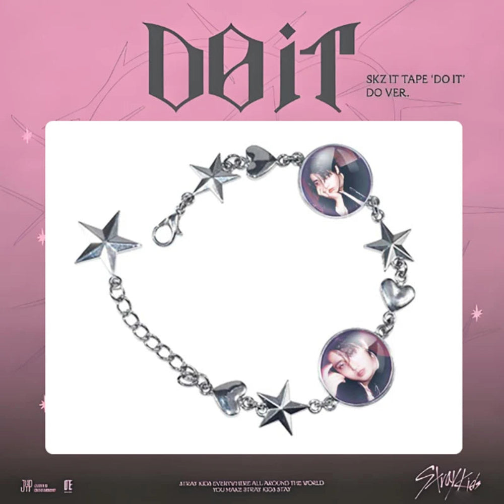 Stray Kids SKZ Do It bracelet K-pop fan merch star charm bracelet with member photo