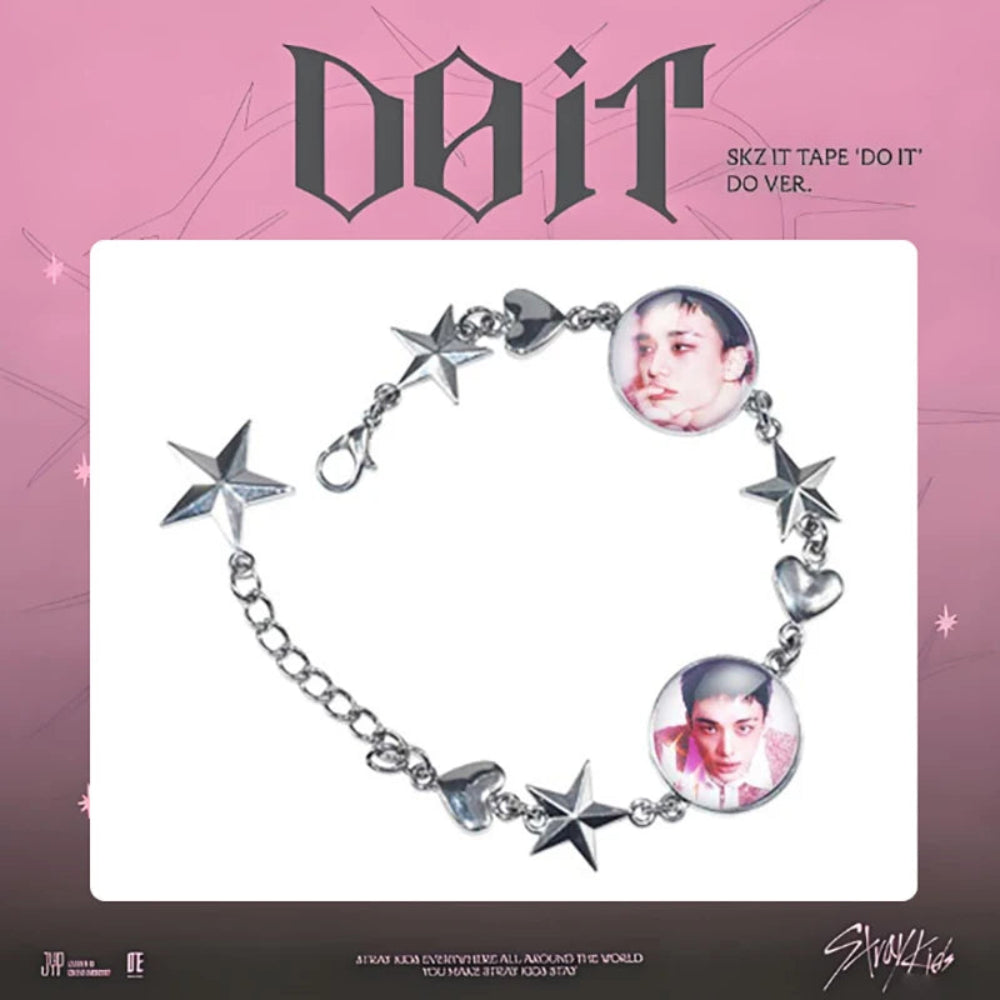Stray Kids SKZ Do It K-pop bracelet fan merch star charm bracelet with member photo