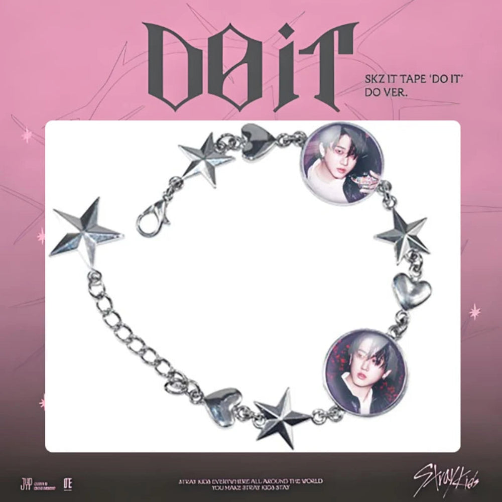 Stray Kids SKZ Do It K-pop fan bracelet star charm bracelet with member photos