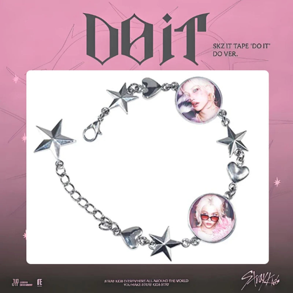 Stray Kids SKZ Do It K-pop fan bracelet star charm bracelet with member photos