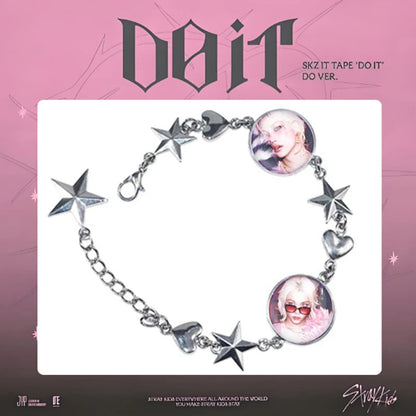 Stray Kids SKZ Do It K-pop fan bracelet star charm bracelet with member photos
