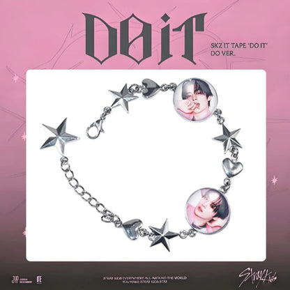 Stray Kids I.N K-pop bracelet SKZ Do It fan merch star charm bracelet