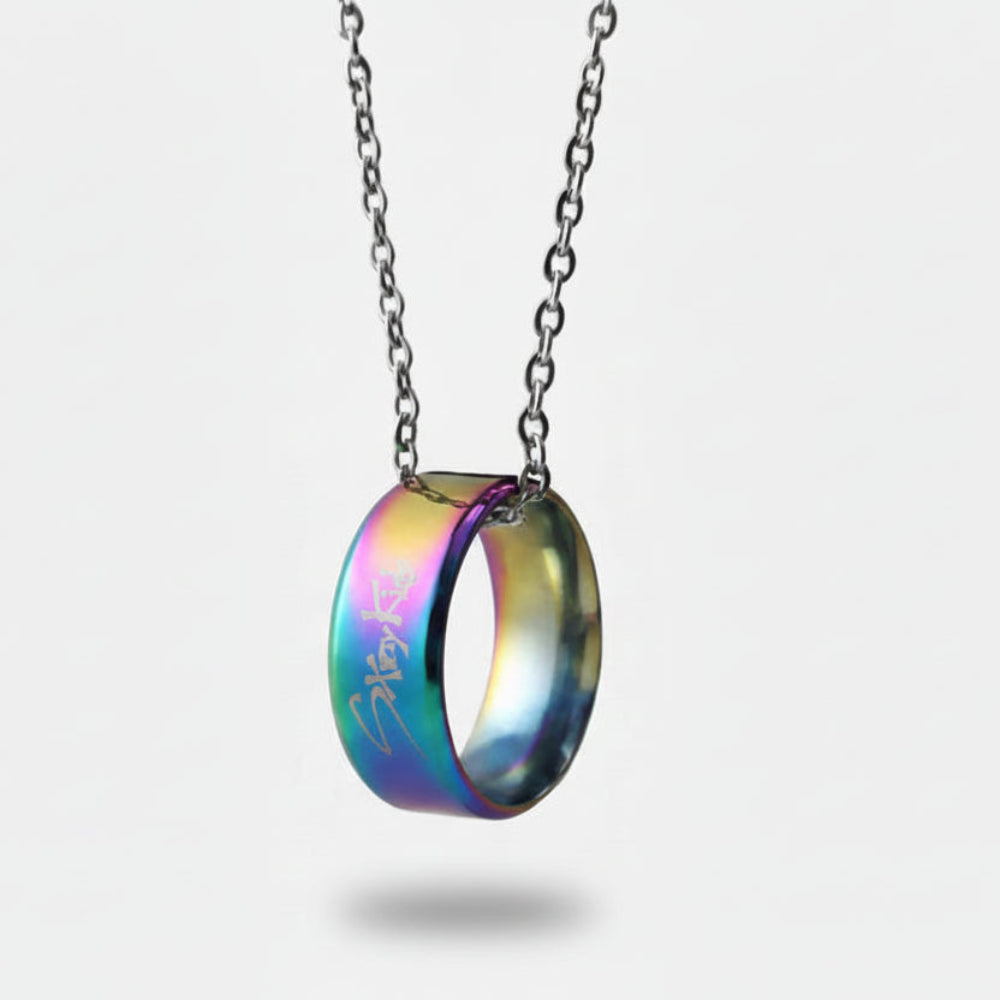 Stray Kids SKZ ring necklace rainbow K-pop fan jewelry